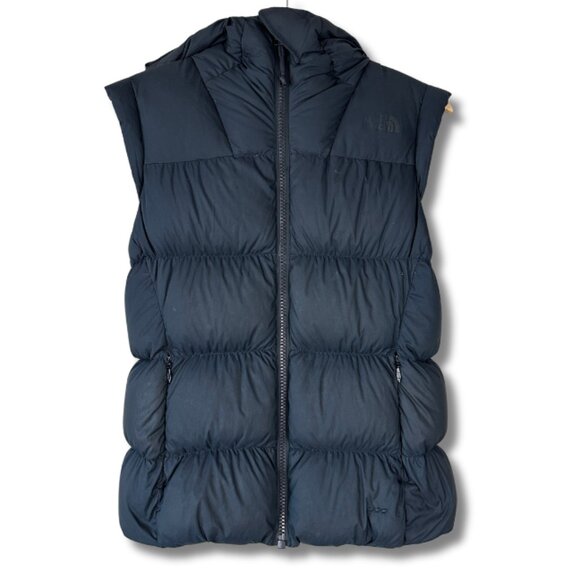 The North Face Womens Small Down Puffer Vest Barneys New York Insulated Black - Picture 1 of 9